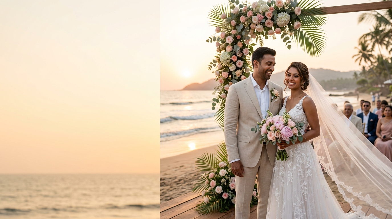  Sunset Beach & Coastal Destination Wedding